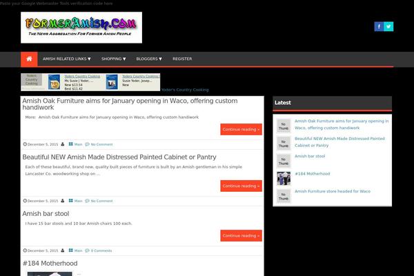 Magazine Style theme site design template sample