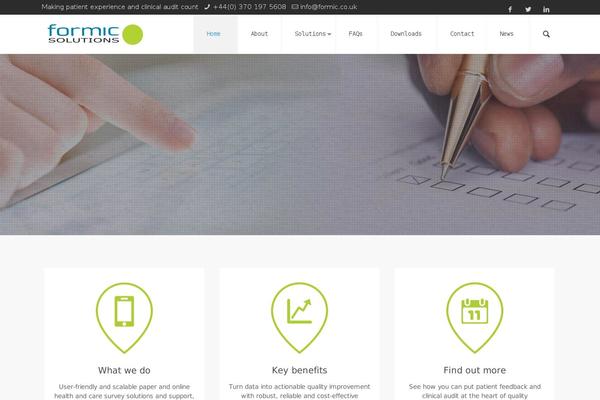 Site using Shortcode Menu plugin
