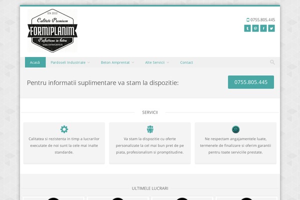 Discovery theme site design template sample