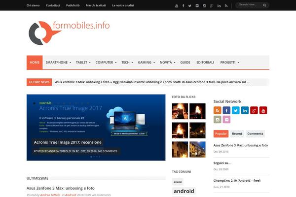 Magaziner theme site design template sample