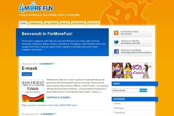 Mainstream theme site design template sample