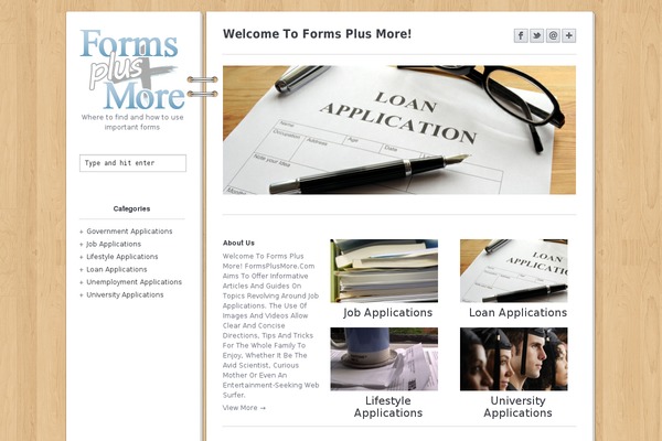 formsplusmore.com site used Purty