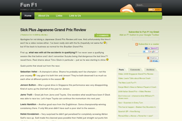 Excellence theme site design template sample
