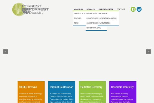 Dental theme site design template sample