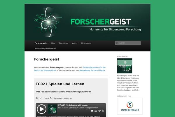 forschergeist.de site used Metaebene