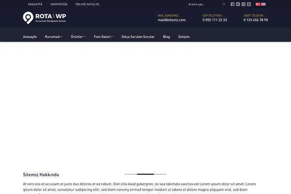 Rota theme site design template sample