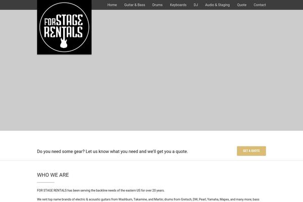 Vestige theme site design template sample