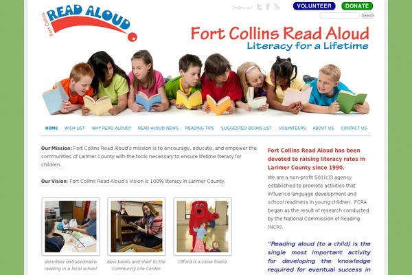 fortcollinsreadaloud.org site used Readaloud