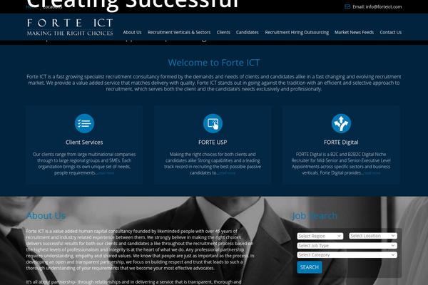 Forte theme site design template sample