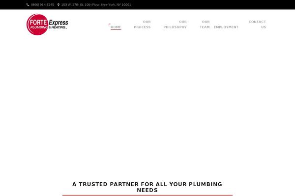 Forte theme site design template sample