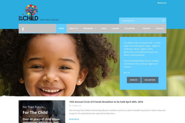 Divi Child theme site design template sample