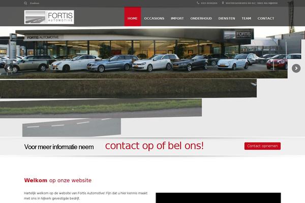 Fortis theme site design template sample