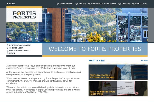 Fortis theme site design template sample