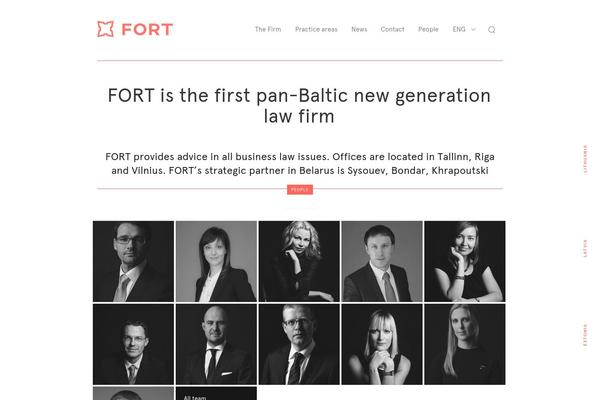 Fort theme site design template sample