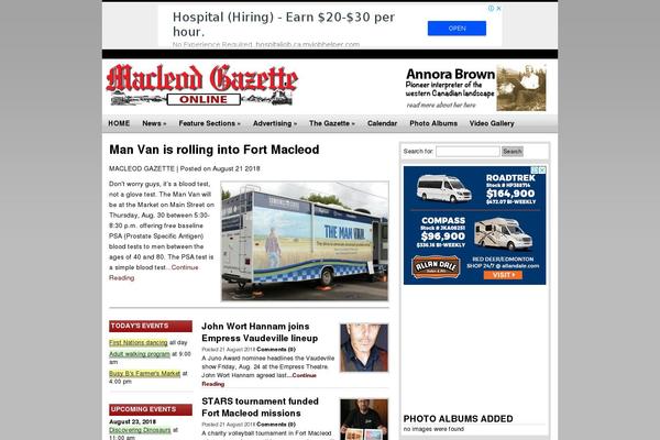 Site using Weather Underground plugin