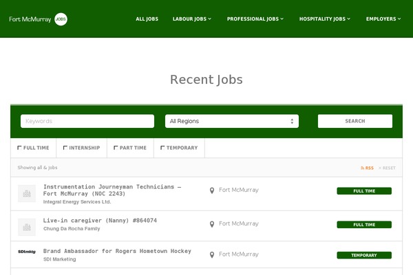 Jobify theme site design template sample