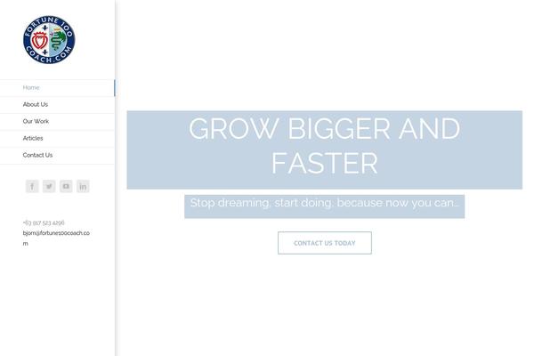 Avada theme site design template sample