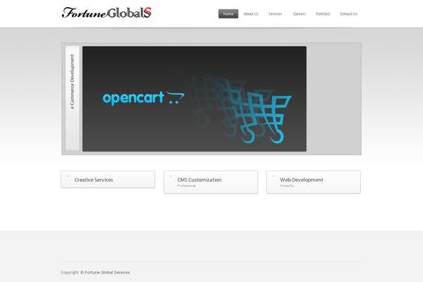 Fortune theme site design template sample