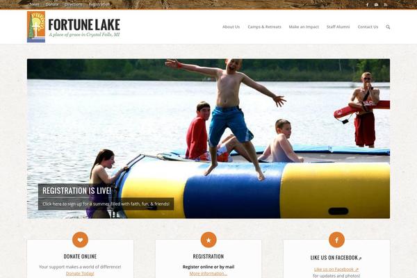 Fortune theme site design template sample