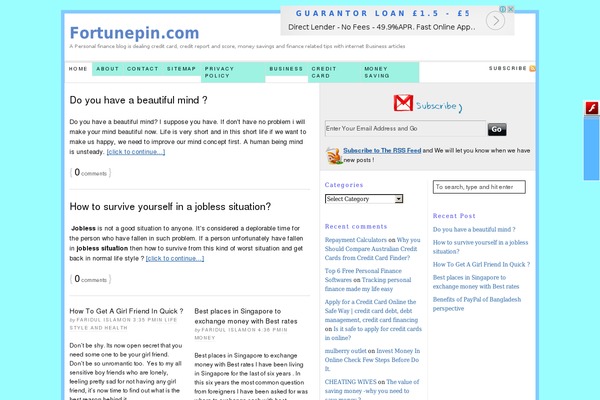 Thesis 1.6 theme site design template sample