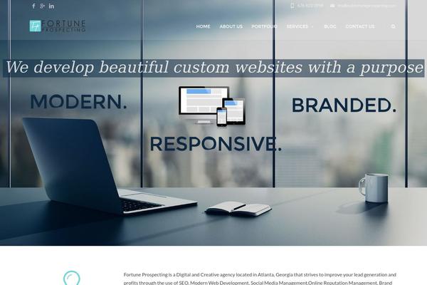 Porto theme site design template sample