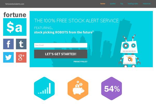 fortunestockalerts.com site used Template1