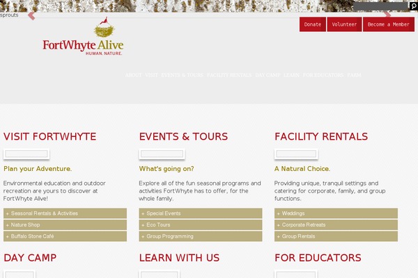 fortwhyte.org site used Theme_mob
