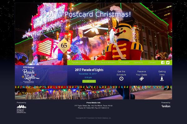 fortworthparadeoflights.org site used Parade-of-lights