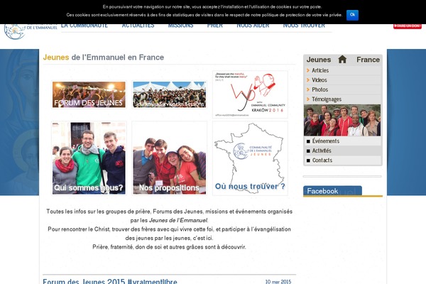 forumdesjeunes.com site used Emmanuel-responsive-francais