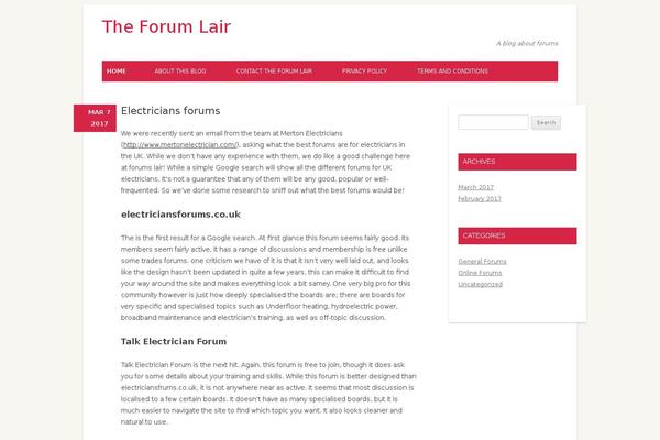 forumlair.com site used Deux Milles Douze