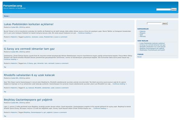 Forum theme site design template sample