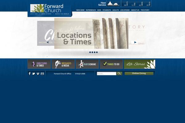 forwardchurch.ca site used Forward Theme