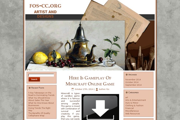 fos-cc.org site used Art_potfolio