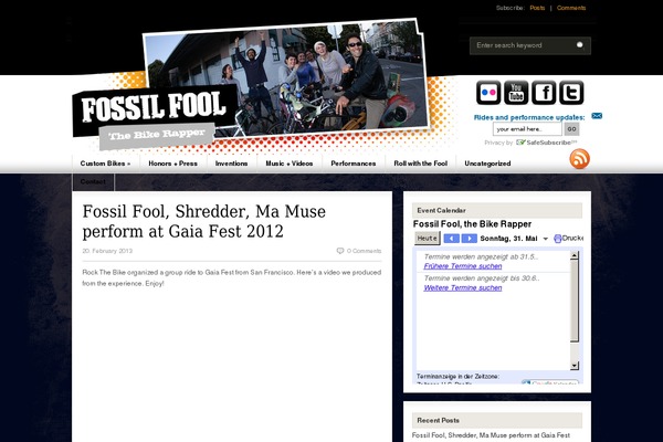 Fresh News theme site design template sample