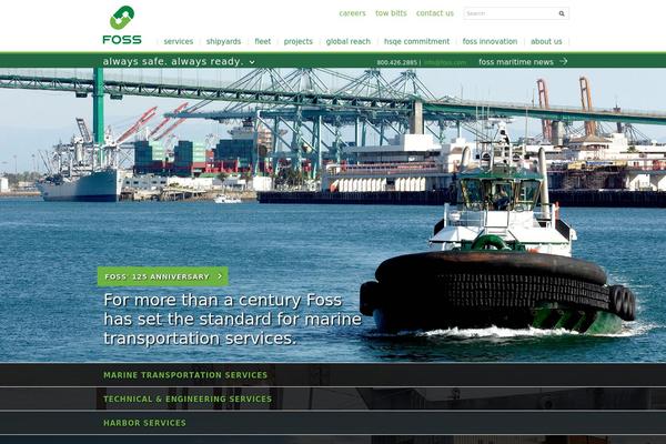 fossmaritime.com site used Foss