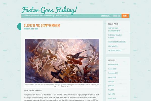 Something Fishy theme site design template sample