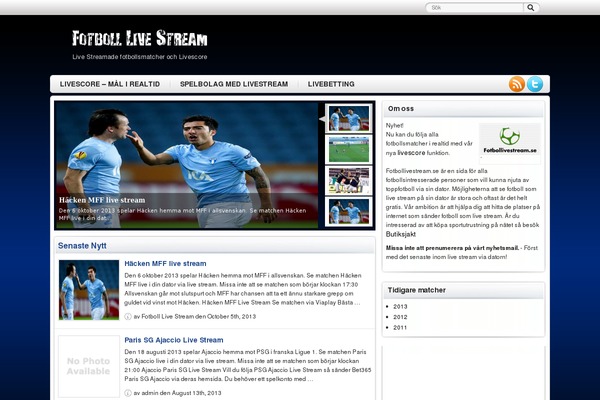 Bluesport theme site design template sample