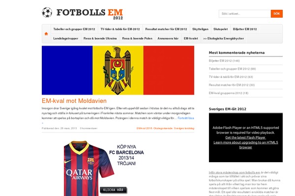 fotbollsem-2012 WordPress theme, websites list used fotbollsem-2012 theme fotbollsem-2012 theme websites examples
