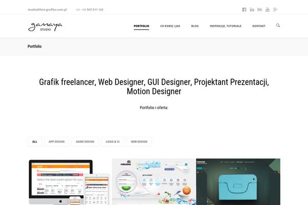 Shadow theme site design template sample