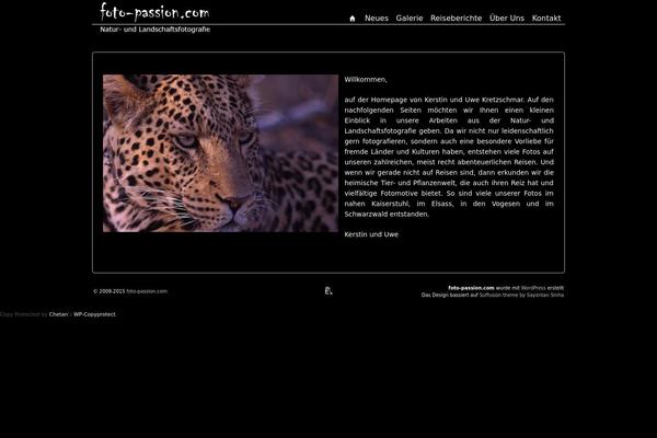 Suffusion theme site design template sample