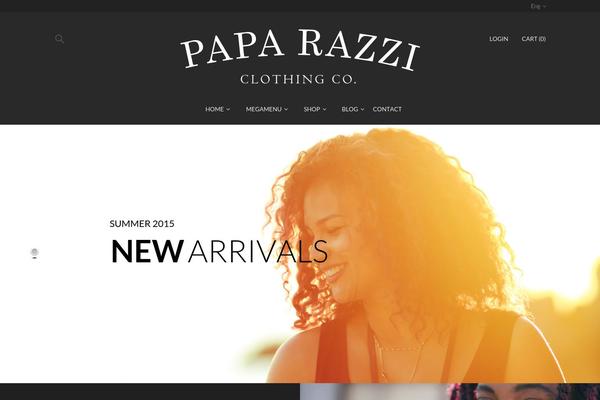 Enter theme site design template sample