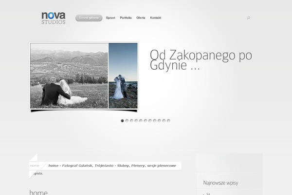 Nova theme site design template sample