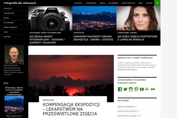 Twenty Fourteen theme site design template sample