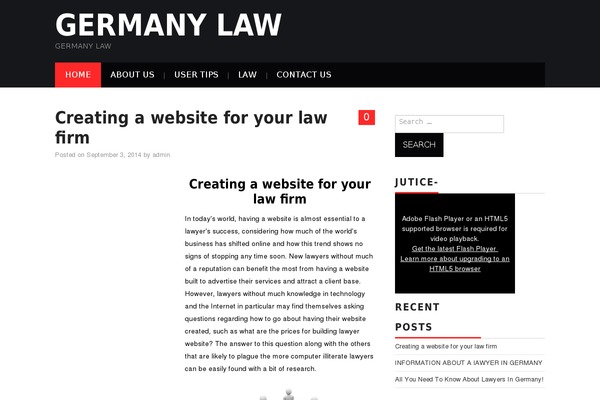 Hiero theme site design template sample