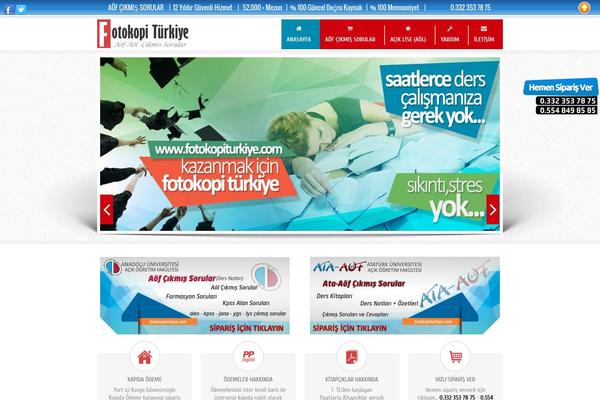 fotokopiturkiye.com site used Aof-kredili-cikmis-sorular
