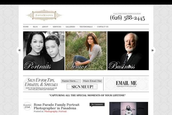 Atlantica theme site design template sample