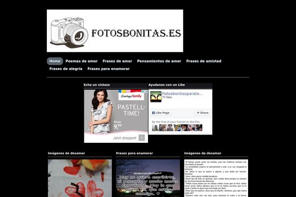 Photoria theme site design template sample