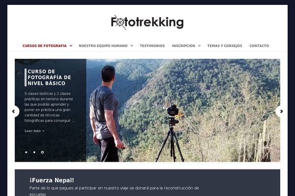 fototrekking.cl site used Navigation-pro