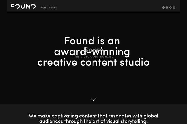 found-studio.com site used Found
