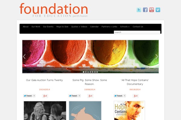 Foundation theme site design template sample